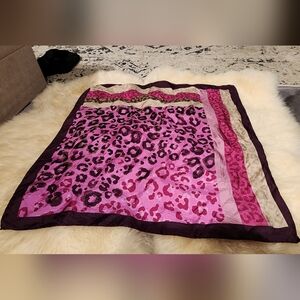 Crimson Leopard Print Pink Skirt